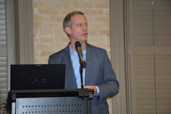 Brock Ackerman president of refrigerated food carrier KampB Transportation lauds MTIS by PSI for its costsavings and safety benefits during the annual Fleet Technology Event in San Antonio Brock Ackerman president of refrigerated food carrier KampB Transportation lauds MTIS by PSI for its costsavings and safety benefits during the annual Fleet Technology Event in San Antonio