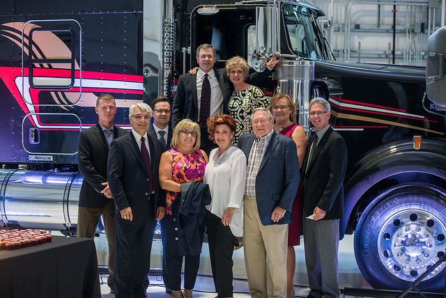 Front from left Don Williams husband of Wendy Williams Rick Riel director of Saskatchewan operations Josh Leach assistant director of Manitoba operations and son of Brent Leach Sharon Riel wife of Rick Riel Sheri Leach and her husband Don Leach cofounder and Brenda Leach and her husband Ken Leach vice president and son of Don Leach Back from left Brent Leach president and son of Don Leach and his sister Wendy Williams operating director and daughter of Don Leach