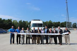 From left Scott Bryan DDC vice president of construction William Cook Clean Cities Georgia Board chairman Kevin Greiner Gas South president and CEO Matt Krasney Penske director of alternative energy Ron Fennel City Council representative Ward 7 Brad Heetland CoreMark president Atlanta Division John Addeo CoreMark vice president of operations Erick Johnson GAIN Clean Fuel business development manager A Max Bacon City of Smyrna mayor Tim Echols Georgia Public Service commissioner Tim Lee Cobb County Board of From left Scott Bryan DDC vice president of construction William Cook Clean Cities Georgia Board chairman Kevin Greiner Gas South president and CEO Matt Krasney Penske director of alternative energy Ron Fennel City Council representative Ward 7 Brad Heetland CoreMark president Atlanta Division John Addeo CoreMark vice president of operations Erick Johnson GAIN Clean Fuel business development manager A Max Bacon City of Smyrna mayor Tim Echols Georgia Public Service commissioner Tim Lee Cobb County Board of