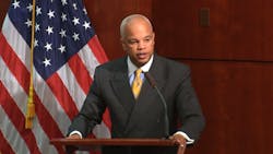 FMCSA Acting Administrator Scott Darling discusses initiatives to help solve truck parking inadequacy at a briefing Friday morning Aug 21 FMCSA Acting Administrator Scott Darling discusses initiatives to help solve truck parking inadequacy at a briefing Friday morning Aug 21