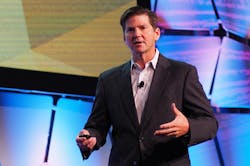 PeopleNet President Brian McLaughlin discusses how the transportationtrucking industry can realize bigger gains through technology and mobile devices Photo by Aaron Marsh PeopleNet President Brian McLaughlin discusses how the transportationtrucking industry can realize bigger gains through technology and mobile devices Photo by Aaron Marsh