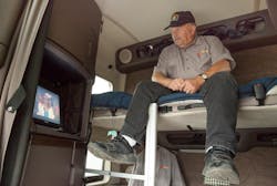 Fred Fredrickson 65 has been driving for 35 years He currently drives a 2013 Volvo for Ashley Furniture Fred Fredrickson 65 has been driving for 35 years He currently drives a 2013 Volvo for Ashley Furniture