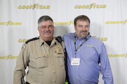 Highway Hero Award recipient Clinton Blackburn right with the man he rescued Darrell Herndon Highway Hero Award recipient Clinton Blackburn right with the man he rescued Darrell Herndon