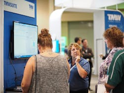 TMW Systems39 Barbara Ashcroft center shows attendees the company39s TMWSuite transportation management system Photo by Aaron Marsh TMW Systems39 Barbara Ashcroft center shows attendees the company39s TMWSuite transportation management system Photo by Aaron Marsh