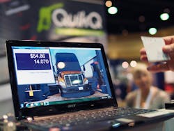 QuikQ demonstrated how its fleet fuel purchasing system works at the TMW Transforum in Orlando FL Photo by Aaron Marsh QuikQ demonstrated how its fleet fuel purchasing system works at the TMW Transforum in Orlando FL Photo by Aaron Marsh