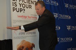 SmartTruck CEO Steve Ingham Jr explains how the LeadEdge works to reduce drag SmartTruck CEO Steve Ingham Jr explains how the LeadEdge works to reduce drag