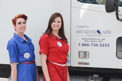 Jewel Jones left here with sister Amanda Roth wants to change the way truckers dress Jewel Jones left here with sister Amanda Roth wants to change the way truckers dress