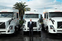 Oakley Transport Inc President and CEO Thomas E Oakley stands in front of some of the company39s Volvo VNL tractors If you look very closely at the truck on the right behind the tank at the side is an auxiliary power unit or APU Photo courtesy Oakley Transport Oakley Transport Inc President and CEO Thomas E Oakley stands in front of some of the company39s Volvo VNL tractors If you look very closely at the truck on the right behind the tank at the side is an auxiliary power unit or APU Photo courtesy Oakley Transport