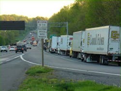 A photo that was posted on the Truck 39N Park project39s Facebook page shows a section of the Interstate95 corridor where heavy trucks often turn to dangerous parking on highway access ramps A photo that was posted on the Truck 39N Park project39s Facebook page shows a section of the Interstate95 corridor where heavy trucks often turn to dangerous parking on highway access ramps