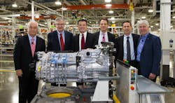 Marking start of DT12 production at the Detroit Powertrain Redford MI plant are left to right Roger Penske Martin Daum Werner Bernhard Frank Reintjes Jeff Allen and Rick Snyder Marking start of DT12 production at the Detroit Powertrain Redford MI plant are left to right Roger Penske Martin Daum Werner Bernhard Frank Reintjes Jeff Allen and Rick Snyder