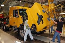 Volvo just announced that it will lay off 734 workers at its Dublin VA plant beginning in February Volvo just announced that it will lay off 734 workers at its Dublin VA plant beginning in February