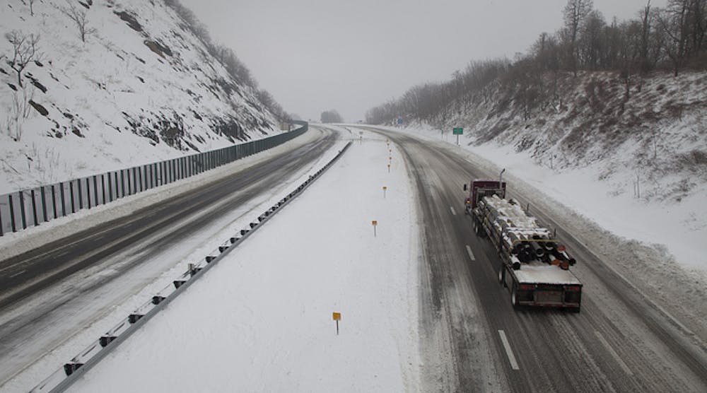 According to FHWA, 467 fatalities are associated with icy driving conditions annually, with 23% of all vehicle crashes every year &ndash; some 1.3 million &ndash; caused in part by inclement weather such as rain, sleet, snow, fog, and wind. (Photo courtesy of VDOT)