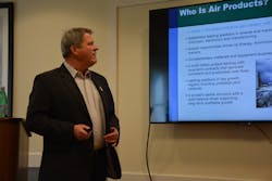 Tim Tulio strategic sourcing manager for Air Products shares data regarding the cost savings his fleet achieved over the last three years via improvements in data analysis Photo by Cristina CommendatoreFleet Owner Tim Tulio strategic sourcing manager for Air Products shares data regarding the cost savings his fleet achieved over the last three years via improvements in data analysis Photo by Cristina CommendatoreFleet Owner