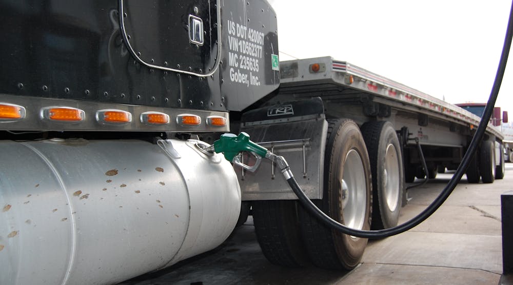 Diesel expected to average $2.22 per gallon this year, agency says. (Photo by Sean Kilcarr/Fleet Owner)