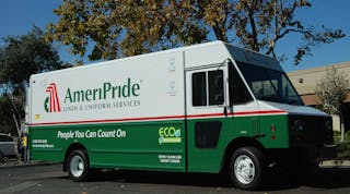 AmeriPride receives first of 10 electric delivery trucks as an effort to replace 20% of its Vernon fleet with electric trucks.