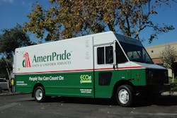 AmeriPride receives first of 10 electric delivery trucks as an effort to replace 20 of its Vernon fleet with electric trucks AmeriPride receives first of 10 electric delivery trucks as an effort to replace 20 of its Vernon fleet with electric trucks