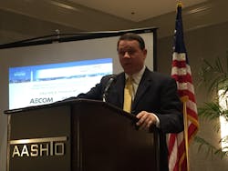 Rep Sam Graves RMO says a VMT tax is now the quotlead possibilityquot for funding future transportation infrastructure needs Photo by Sean KilcarrFleet Owner Rep Sam Graves RMO says a VMT tax is now the quotlead possibilityquot for funding future transportation infrastructure needs Photo by Sean KilcarrFleet Owner