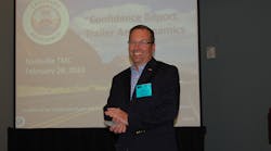 NACFE&apos;s Mike Roeth speaking at the 2016 TMC annual meeting. (Photo by Sean Kilcarr/Fleet Owner)