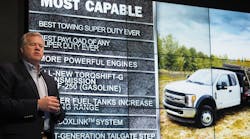 Craig Schmatz, chief engineer for the Ford Super Duty Program, said the 2017 Super Duty is &apos;the toughest, smartest, most capable&apos; the company has ever built.