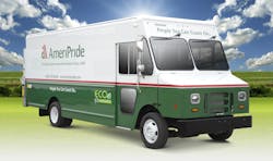 Ford F59 chassis used for the zeroemission Route Star walkin van on display at the Work Truck Show Ford F59 chassis used for the zeroemission Route Star walkin van on display at the Work Truck Show