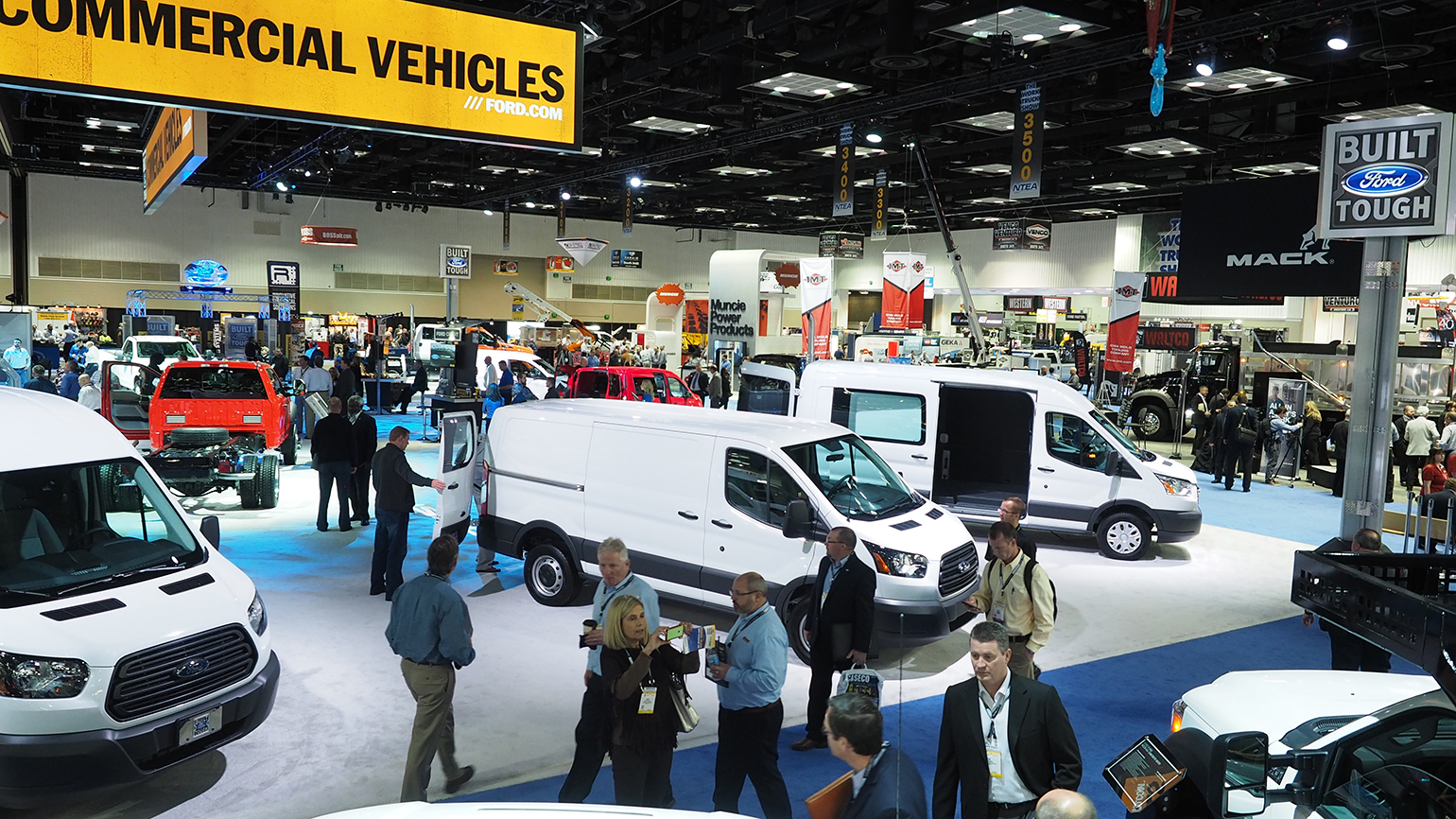 Ford featured several Transit van configurations in its booth at the 2016 NTEA Work Truck Show