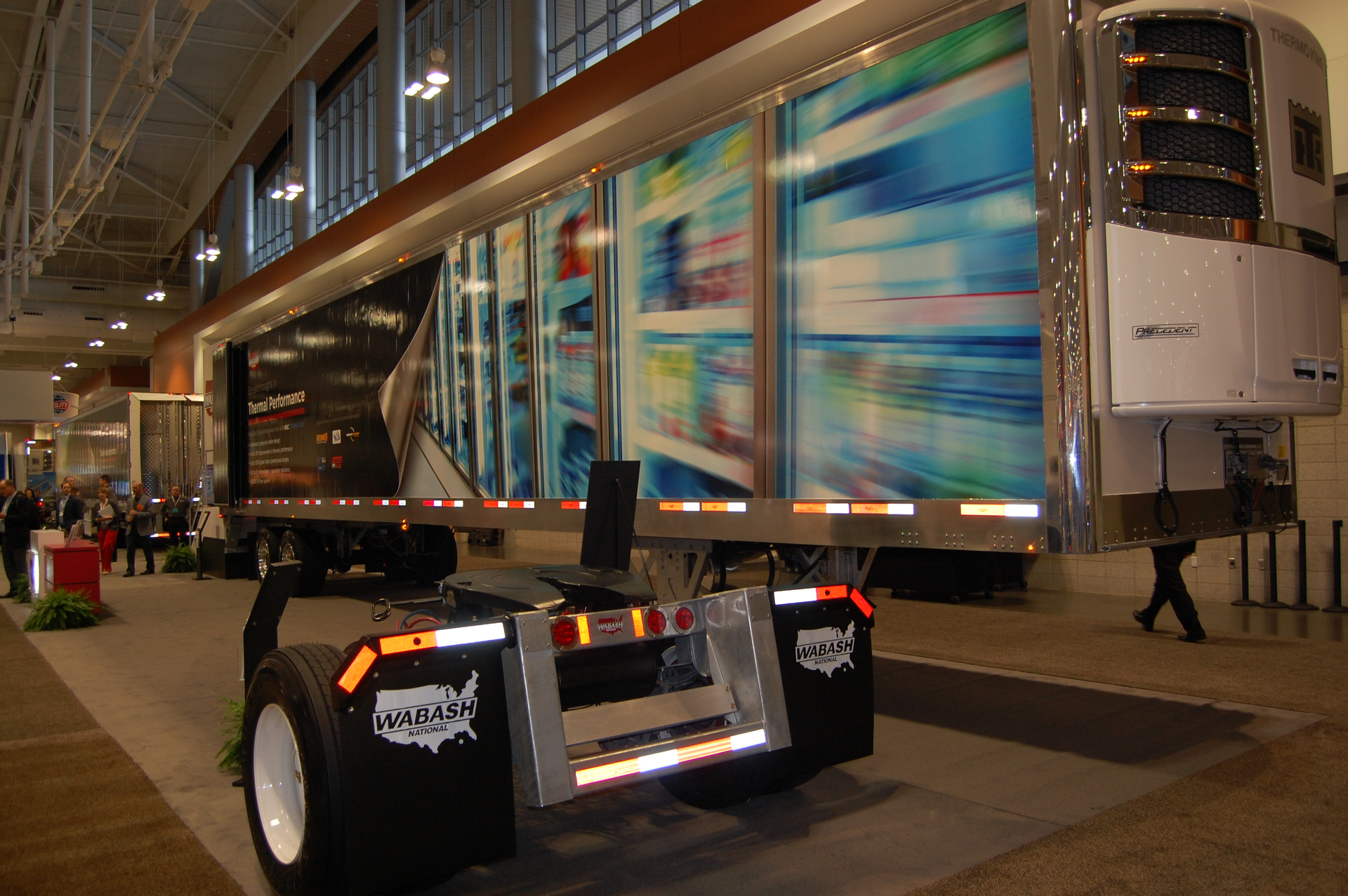 Wabash says new trailer offers 20 better thermal efficiency yet cuts weight by 15 Photo by Sean KilcarrFleet Owner