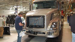 Class 8 market issues include excess freight-hauling capacity, a weak freight pricing environment, and the overstock of heavy-duty trucks at dealerships, ACT noted. (Photo by Sean Kilcarr/Fleet Owner)