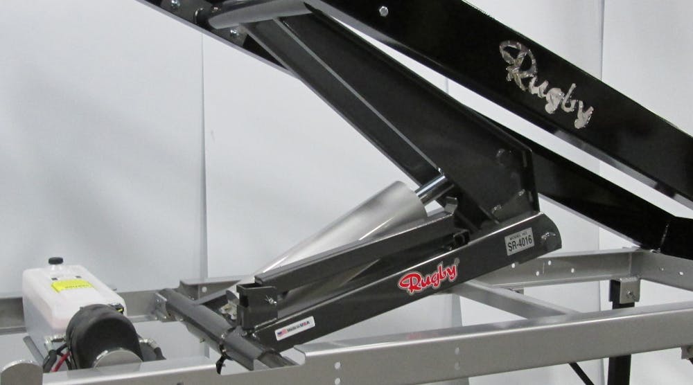 Rugby Manufacturing releases its new SR-4016 subframe scissor hoist for trucks.