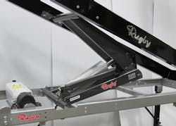 Rugby Manufacturing releases its new SR4016 subframe scissor hoist for trucks Rugby Manufacturing releases its new SR4016 subframe scissor hoist for trucks
