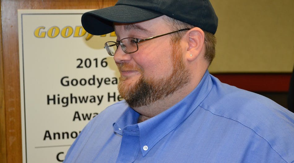 Julian Kaczor has been named the 33rd Goodyear Highway Hero. (Kevin Jones/Fleet owner)