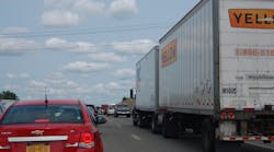 More than a dozen states experienced increased costs of over $1 billion each due to congestion, ATRI said. (Photo by Sean Kilcarr/Fleet Owner)