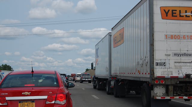 More than a dozen states experienced increased costs of over $1 billion each due to congestion, ATRI said. (Photo by Sean Kilcarr/Fleet Owner)