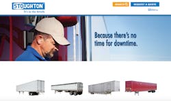The homepage of Stoughton Trailers39 new website The homepage of Stoughton Trailers39 new website
