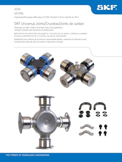 SKF UJoint Catalog cover SKF UJoint Catalog cover