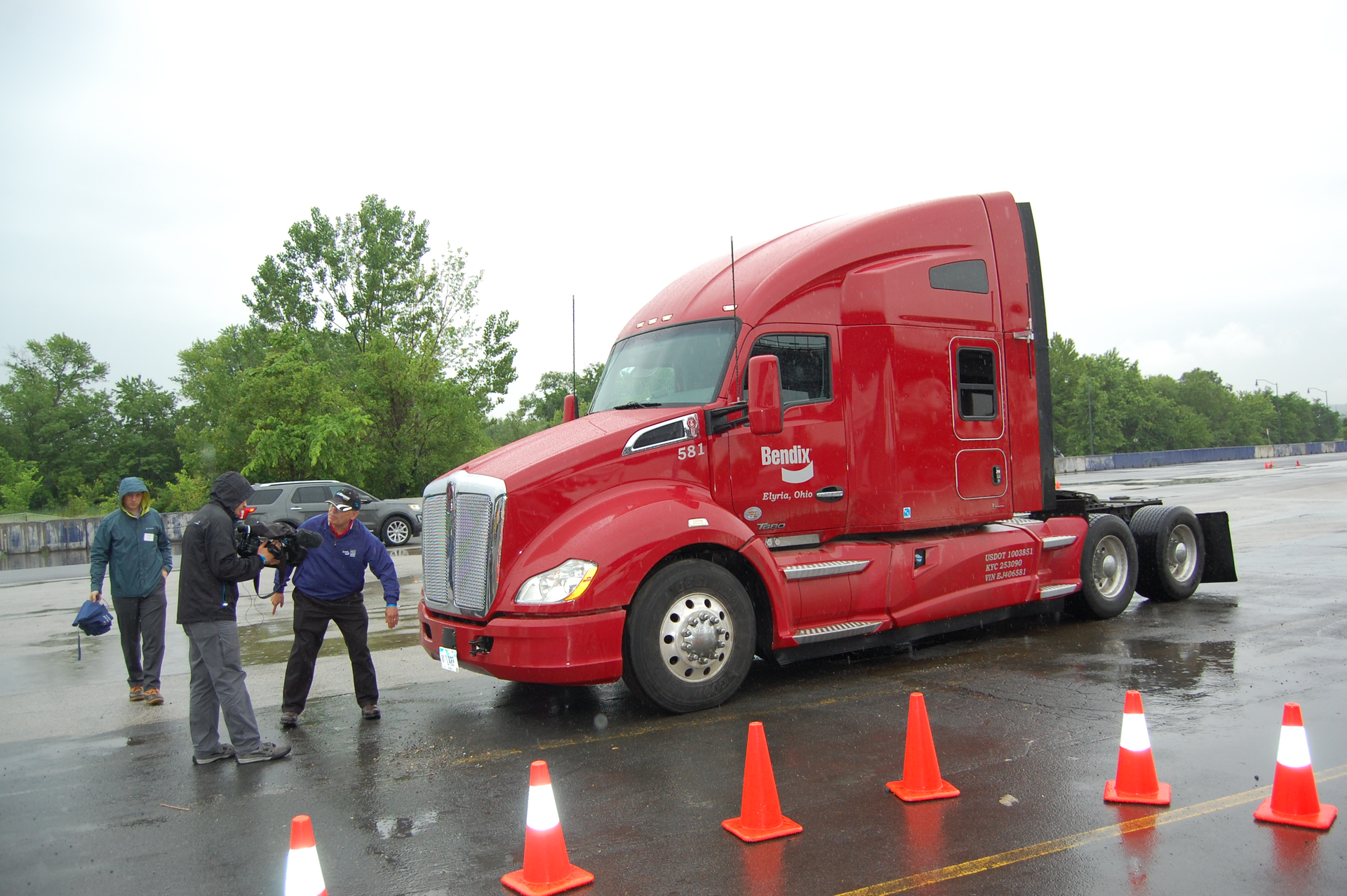 JD Power Safety IQ helped sponsor MEMA39s ride and drive event which went off without a hitch despite attimes heavy rain Photo by Sean KilcarrFleet Owner