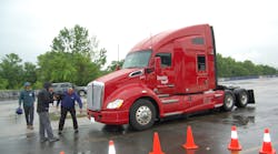 J.D. Power Safety IQ helped sponsor MEMA&apos;s ride and drive event, which went off without a hitch despite at-times heavy rain. (Photo by Sean Kilcarr/Fleet Owner)