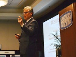 Pat Thomas talks truck safety at the 2016 Arkansas Trucking Assn Annual Business Conference Pat Thomas talks truck safety at the 2016 Arkansas Trucking Assn Annual Business Conference