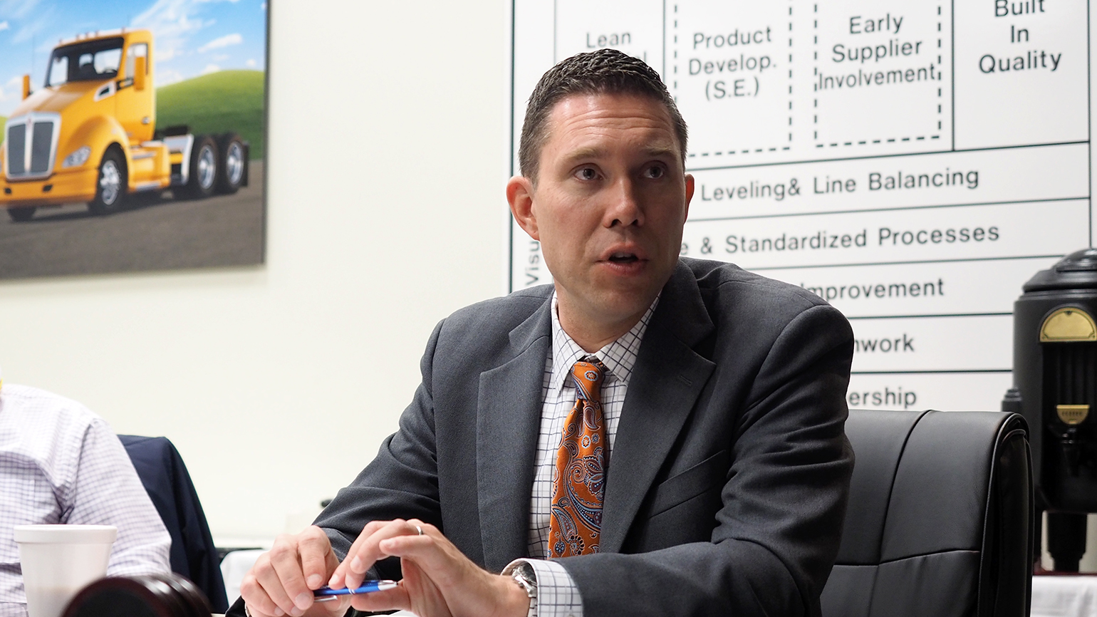 Kurt Swihart director of marketing at Kenworth noted that the price of oil increasing toward the 50 mark per barrel of crude quotcould turn low fuel prices from being a slight headwindquot for Class 8 truck sales quotinto a tailwind that will help drive businessquot