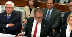 The American Trucking Assns credits Rep Mario DiazBalart RFL above for his work quotaddressing issues critical to the trucking industryquot in the House Appropriations committee39s DOT funding bill