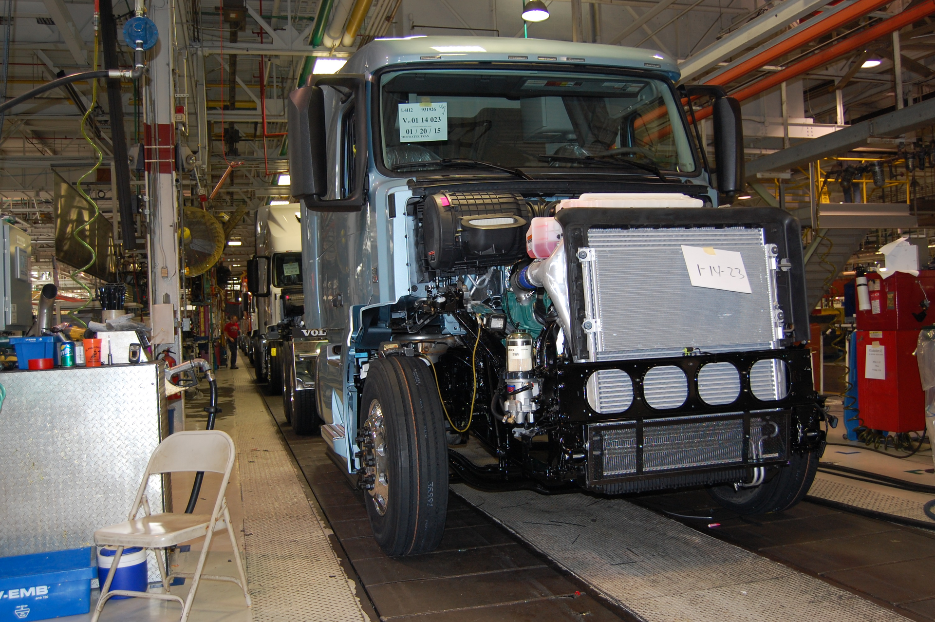 FTR says inventories of Class 8 trucks ldquoremain bloated so the only truck orders now are mainly for replacement purposes with preferred specificationsrdquo Photo by Sean KilcarrFleet Owner