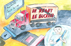 The annual quotBe Ready Be Buckled Kids39 Art Contestquot ts children encourage truck bus and all drivers to buckle up for safety The annual quotBe Ready Be Buckled Kids39 Art Contestquot ts children encourage truck bus and all drivers to buckle up for safety