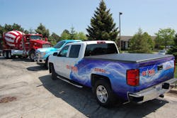 Midwestern construction giant Ozinga brought several of its AFVs to the Green Drives event including a natural gaspowered Kenworth T800 concrete mixer seen in the background Photo by Sean KilcarrFleet Owner Midwestern construction giant Ozinga brought several of its AFVs to the Green Drives event including a natural gaspowered Kenworth T800 concrete mixer seen in the background Photo by Sean KilcarrFleet Owner