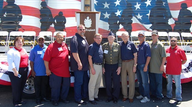 C.R. England added six drivers to its Honored Veterans Fleet and recognized World War II-era veteran Colonel Gail S. Halvorsen USAF with the first C.R. England Honored Veteran Award.