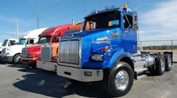 All used Class 8 truck market segments saw declines, ACT said, with auction and wholesale sales hit the hardest. (Photo by Sean Kilcarr/Fleet Owner)