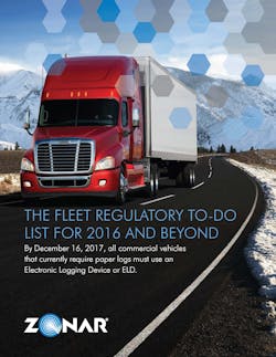 Zonar39s whitepaper highlights upcoming regulations and gives carriers a snapshot of what to expect Zonar39s whitepaper highlights upcoming regulations and gives carriers a snapshot of what to expect