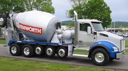 The Allison 4700 RDS fully automatic transmission is available for ready-mix applications like the Kenworth T880 mixer.