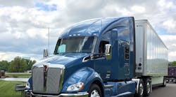 Kenworth&apos;s T680 76-in. sleeper includes in-cab satellite TV pre-wire to support EpicVue services.