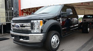 Ford&apos;s 2017 F-350 Super Duty chassis cab upgrades include a gross combine weight rating of up to 40,000 lbs. and increased towing.