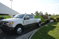 Journalists with CDLs were able to tow nearly 30000 lbs with this 2017 Ford F450 Super Duty during an event in Denver this week Cristina Commendatore photos Journalists with CDLs were able to tow nearly 30000 lbs with this 2017 Ford F450 Super Duty during an event in Denver this week Cristina Commendatore photos