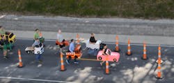 Missouri39s Department of Transportation produced a video with adults walking in cardboard vehicles educating children about the benefits of the zipper merge Missouri39s Department of Transportation produced a video with adults walking in cardboard vehicles educating children about the benefits of the zipper merge
